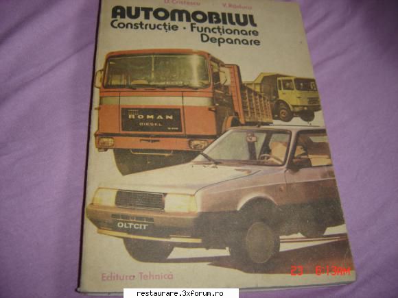 vand manuale auto editura tehnica 1986    262   ron