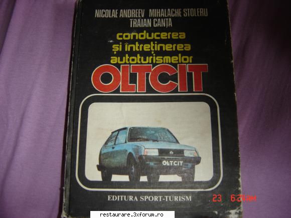 vand manuale auto oltcit editura sport turism 181 pagini ron